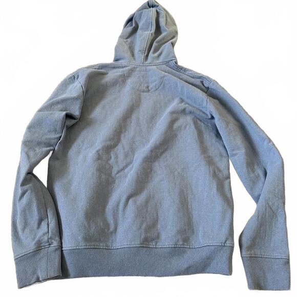 Patagonia Uprisal Hoodie Mens Medium Gray/Blue Logo Pullover Sweatshirt - Picture 3 of 8